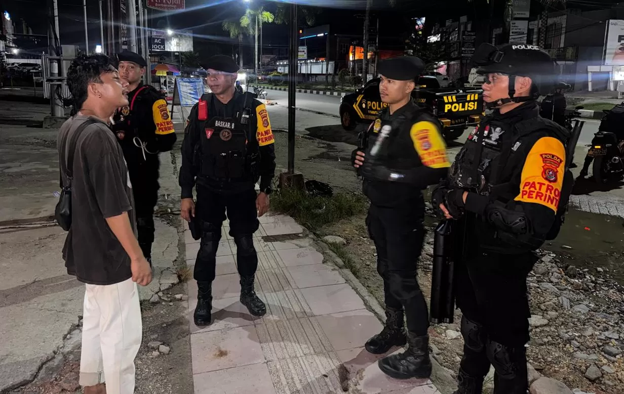 Patroli rutin Polda Sultra 