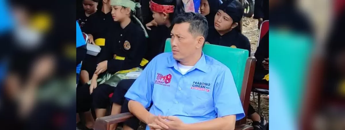 Abdul Havid Permana Ketua Koordinator Tim 8 saat menghadiri undangan kampanye Pilres Prabowo-Gibran. (FOTO: Ist)