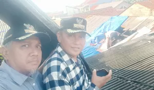 Puting Beliung Hantam Kelurahan Pondok Jaya Depok, Lima Rumah Atapnya Ambruk Langsung Diperbaiki Pemerintah