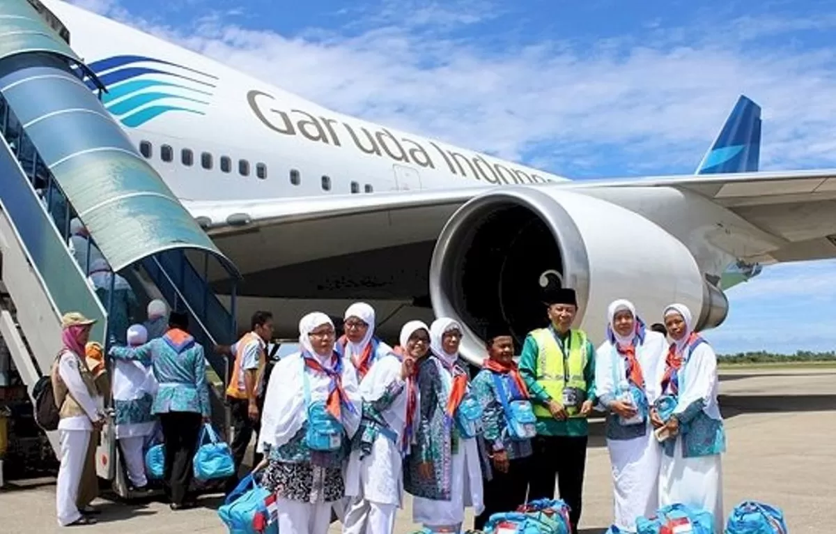 Ilustrasi. PT Garuda Indonesia telah menyiapkan 15 armada pesawat untuk menerbangkan jemaah Ibadah.