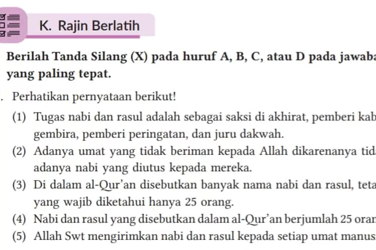 Kunci Jawaban PAI Kelas 8 SMP Kurikulum Merdeka Halaman 186-189 Bab 7 ...