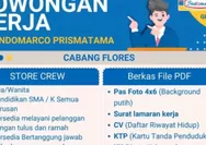 Buruan Daftar! Indomaret Cabang Flores Buka Lowongan Store Crew di Ngada, Lulusan SMA/SMK Bisa Melamar