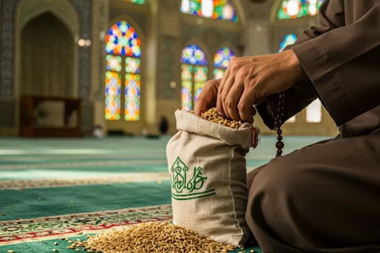 Ilustrasi zakat fitrah Idul Fitri 2025. (Foto/Pixabay.)