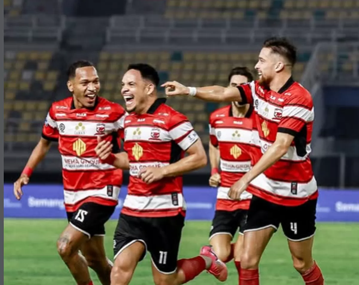 Madura United keluar dari zona degradasita (tangkapan layar instagram @maduraunited.fc)