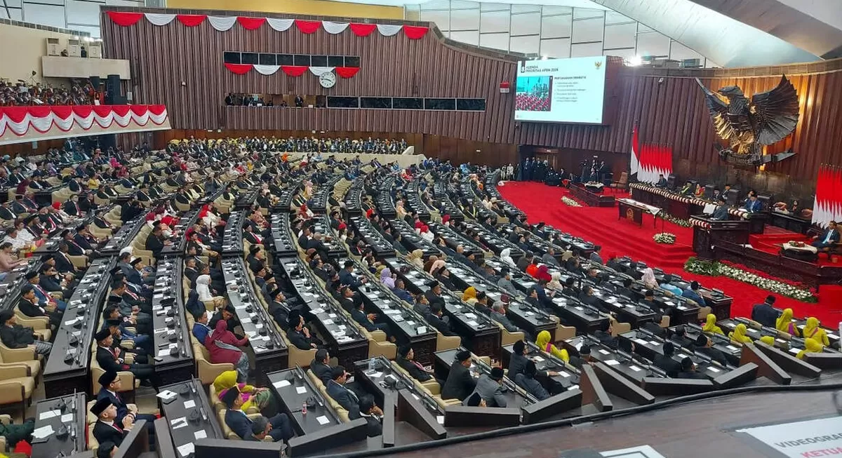 Ilustrasi Suasana Rapat Paripurna DPR RI penetapan Ketua Ombudsman RI 2026-2031.(Foto Dok. BMKG)