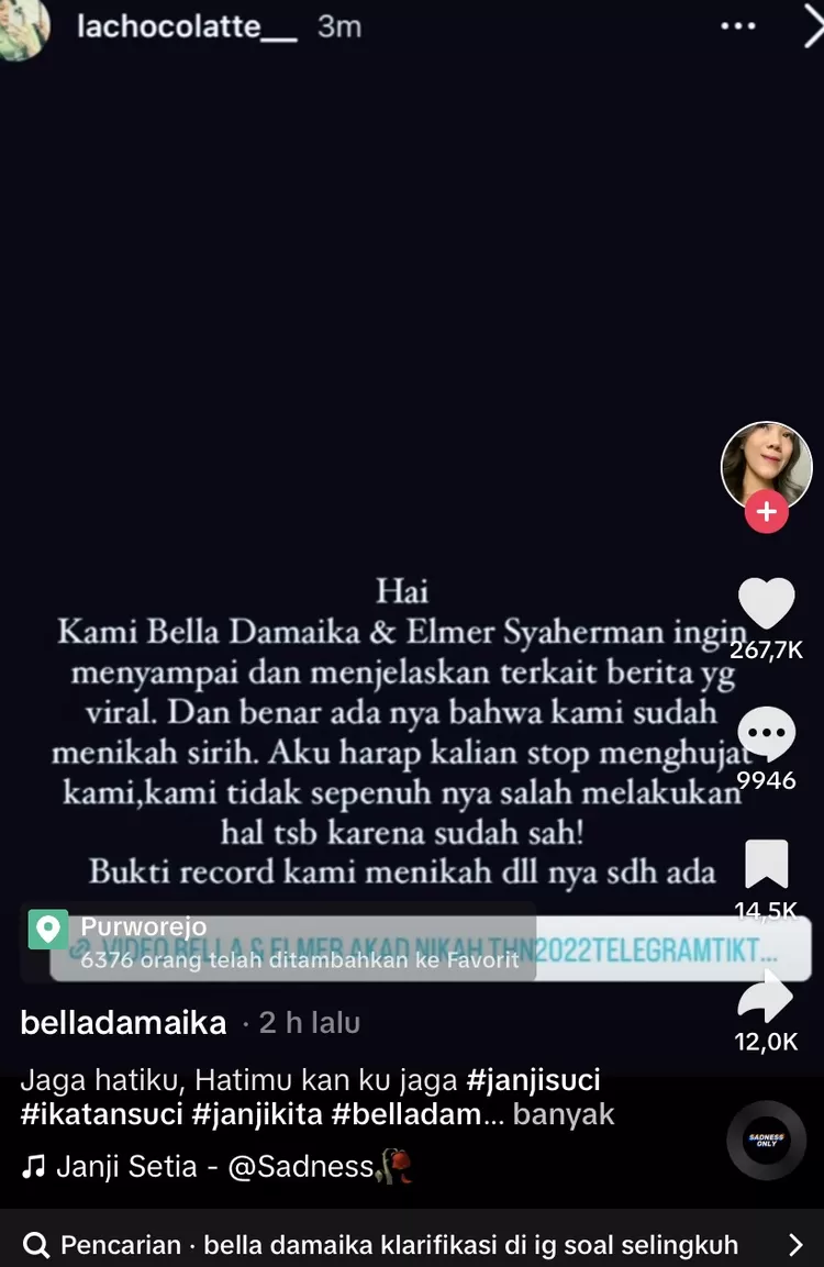 Jadi Selingkuhan Pilot, Bella Damaika Diduga Pernah Nikah Siri Dengan ...