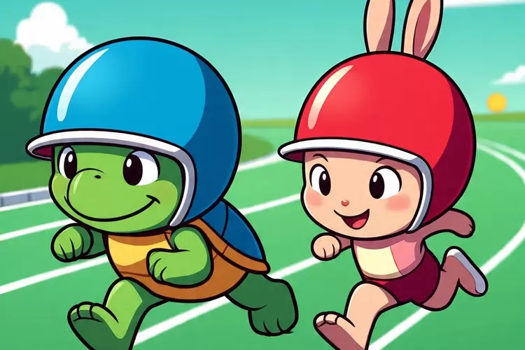 Dongeng klasik lomba kelinci dan kura-kura yang sarat makna, mengajarkan agar tidak sombong dan selalu berusaha dengan sabar. (Meta)