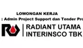 PT. Radiant Utama Interinsco Tbk di Batam Membuka Lowongan Kerja Posisi Admin Project Support dan Tender Proposal