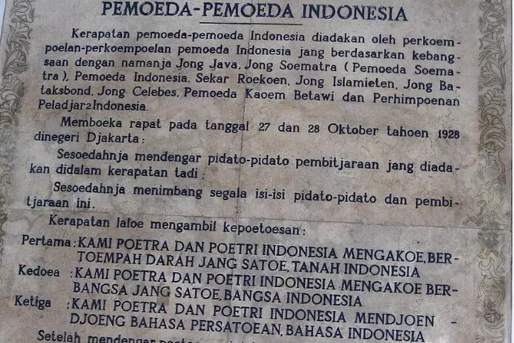 Menelusuri Makna Sumpah Pemuda, Warisan Semangat Pemuda untuk Indonesia Bersatu