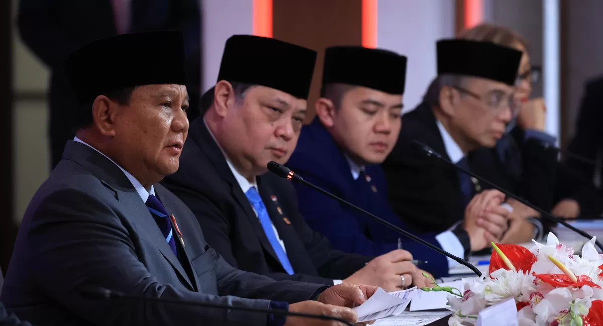 Presiden Republik Indonesia Prabowo Subianto mengungkapkan bahwa pertemuan perdana Board of Peace yang digelar pada Kamis (19/2/2026) ini akan membahas upaya untuk mewujudkan perdamaian di Gaza, Palestina. (Kalimantansatu.com/Dok. Tim Media Presiden Prabowo Subianto)