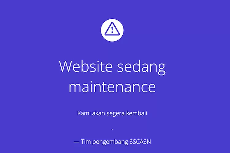 Web SSCASN BKN 2023 Error Hari Ini Sampai Jam Berapa Dan Kenapa? Ini ...