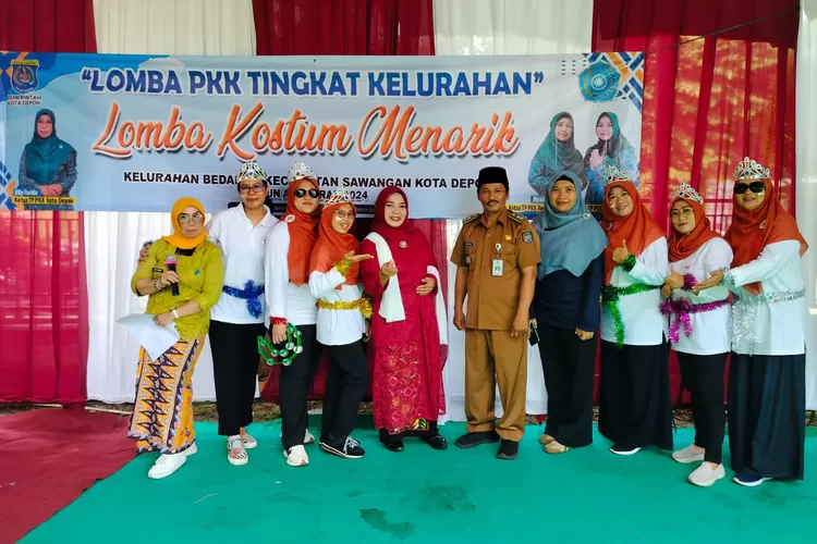 MERIAH : Lomba Tim Penggerak Pemberdayaan dan Kesejahteraan Keluarga (TP PKK) tingkat Kelurahan Bedahan, Kecamatan Sawangan, Kota Depok, yang berlangsung pada 25 dan 30 September 2024. (ALDY RAMA/RADAR DEPOK)