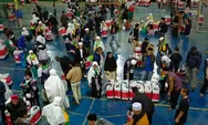 Kloter 40 Jemaah Haji Asal Kabupaten Sukabumi Tiba di Asrama Haji Cikembar 