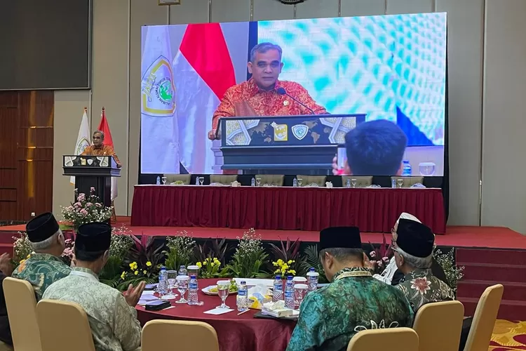 Ketua MPR RI, Ahmad Muzani yang hadir sebagai pembicara kunci sekaligus membuka perhelatan Munas ke-2 JATTI - Foto: Henri Lukmanul Hakim