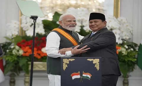 Presiden Prabowo Subianto dan PM Narendra Modi Komitmen Dorong Penyelesaian Konflik Timur Tengah Secara Damai Melalui Dialog