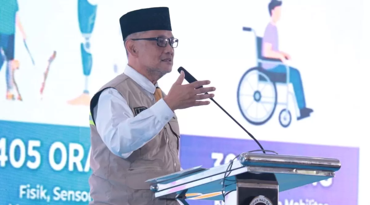 Potret Menteri Haji, Gus Irfan yang membicarakan wacana mekanisme war tiket untuk mengatasi antrean panjang haji (haji.go.id)