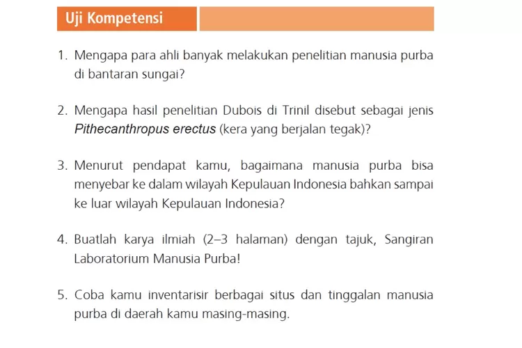 KUNCI Jawaban Sejarah Indonesia Kelas 10 SMA Halaman 33 Uji Kompetensi ...