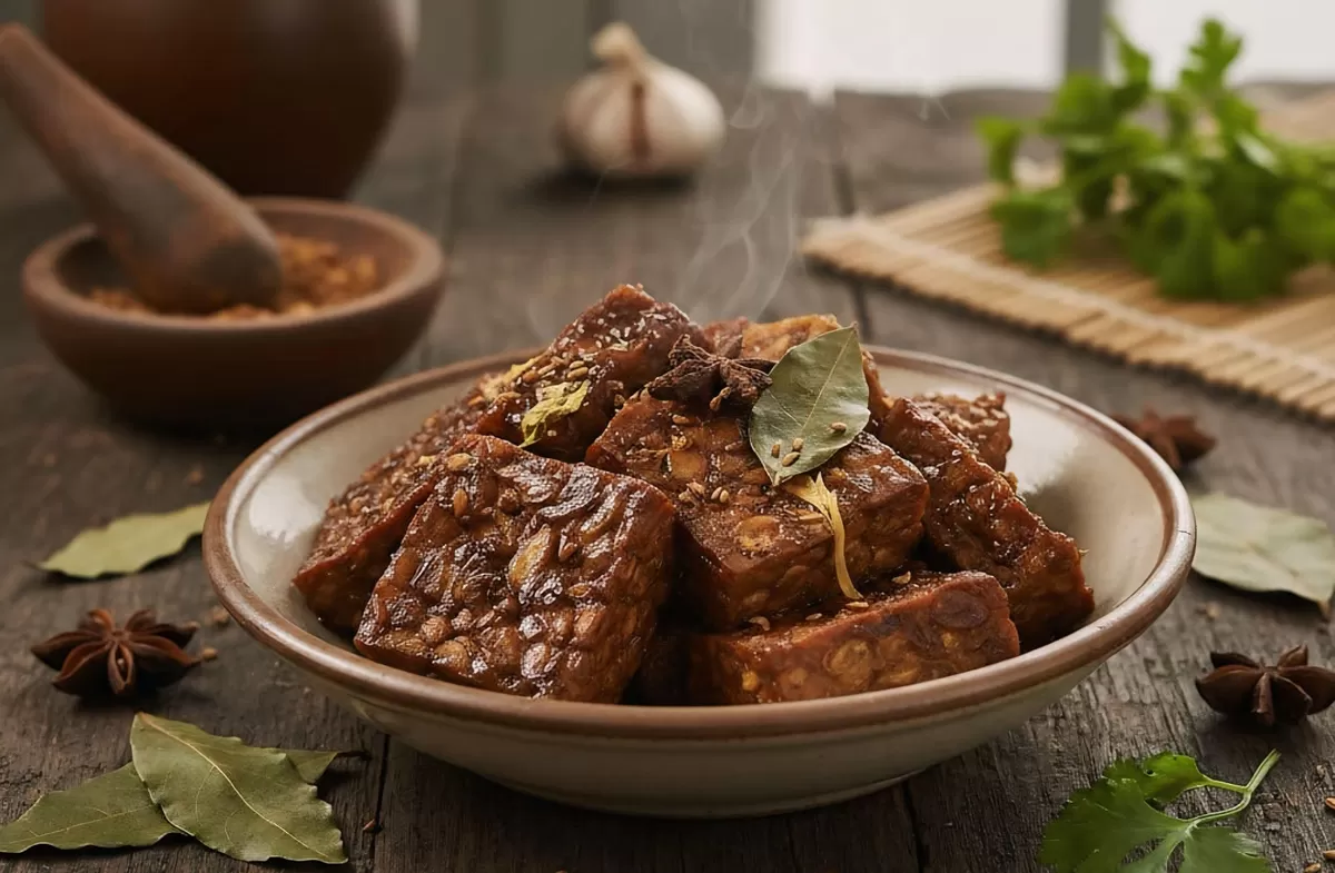 Bacem tempe tahu adalah salah satu hidangan tradisional khas Jawa yang bisa dibuat dengan cara yang cukup mudah. (Bandarlampungpost.com)