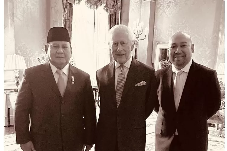 Presiden Prabowo Subianto bertamu ke Istana Buckingham di Inggris (Foto: Gorajuara/ Instagram/ @prabowo)