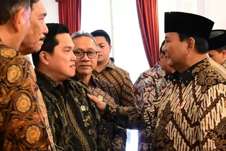 Presiden RI Prabowo Subianto bertemu Erick Thohir (Foto: Gorajuara/ Instagram/ @erickthohir)