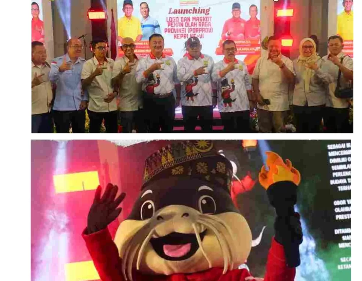 Acara launching logo dan maskot Porprov Kepri Ke-VI Tahun 2026 dilakukan Dinas Pemuda dan Olahraga Tanjungpinang. (Foto:Diskominfo Tanjungpinang) 