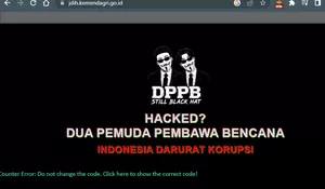 Viral! Situs JDIH Kemendagri Diretas Jadi Korban Defacement, Tampilan Berubah Total hingga Muncul Pesan 'Indonesia Darurat Korupsi'