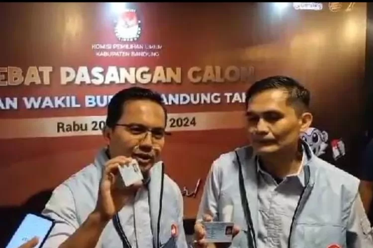 Cabup-Cawabup Bandung Sahrul Gunawan dan Gun Gun Gunawan  (Dok foksat )
