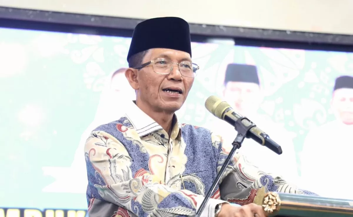 Walikota Batam Amsakar Achmad saat membuka TC kafilah Batam di Golden View Hotel. (Foto:Diskominfo Batam)