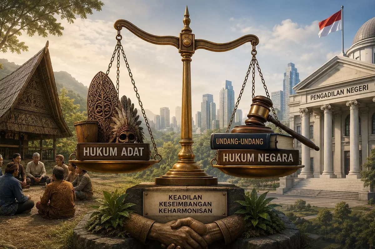 Pengakuan formal terhadap &lsquo;hukum yang hidup dalam masyarakat&rsquo; atau yang lebih dikenal dengan istilah living law. 