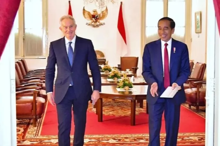 Presiden Jokowi dan Tony Blair Bertemu bahas IKN (Foto: Vico - Biro Pers Sekretariat Presiden)