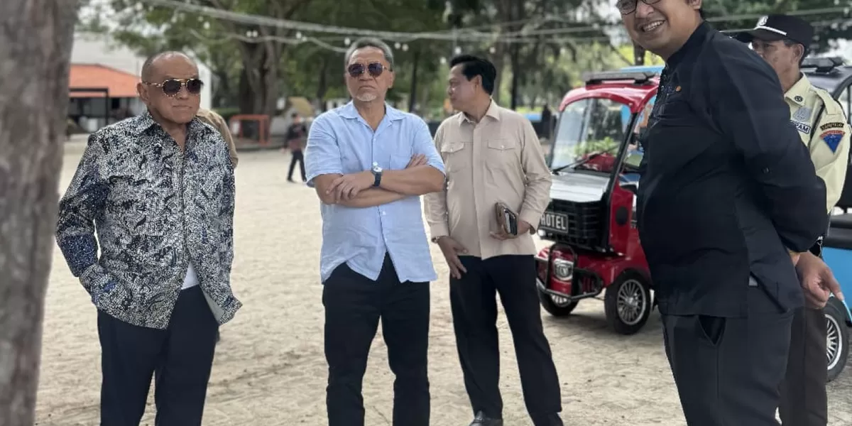 Dua tokoh nasional Aburizal Bakrie dan Menteri Koordinator (Menko) Bidang Pangan RI Zulkifli Hasan (Zulhas) kunjungi Lampung Selatan, Minggu (29/3/2026). (Foto Istimewa/Kilau Lampung)