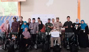 HDI 2023, Puluhan Penyandang Disabilitas di Depok Terima Alat Bantu