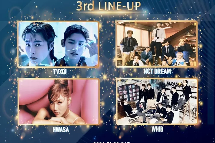 Line Up selanjutnya 1st Blue Dragon Music Awards (Sumber: Twitter)