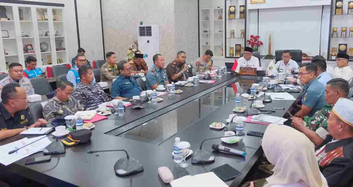 Walikota Tanjungpinang Lis Darmansyah memimpin rapat bersama Forkopimda Kota Tanjungpinang Triwulan I Tahun 2026. (Foto: Diskominfo Tanjungpinang)