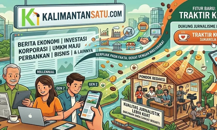 Kini Kamu Bisa Dukung Kalimantansatu.com Lewat Traktir Kopi, Fitur Sederhana yang Bikin Semakin Dekat Dengan Pembaca Lintas Generasi