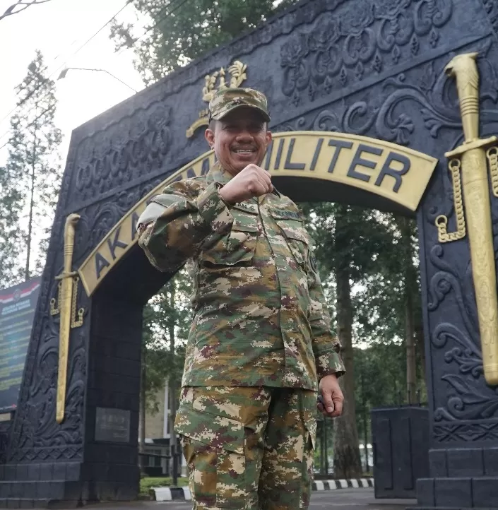 Wakil Wali Kota Jayapura, H.Rustan Saru saat mengikuti retret di Akmil Megelang. (CEPOSONLINE.COM/HANS PALEN).