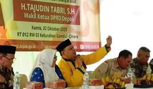 Reses di Gandul Depok, Wakil Ketua DPRD Tajudin Tabri Kawal RTLH-Posyandu