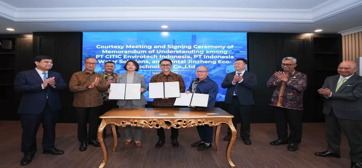 Kerja sama strategis antara PT CITIC Envirotech Indonesia, PT Indonesia Water Solutions, dan Yantai Jinzheng Eco-Technology Co., Ltd menjadi langkah nyata dalam menghadirkan solusi pengolahan air, air limbah, serta desalinasi air laut di kawasan industri. (Kalimantansatu.com/Dok. Kemenperin)