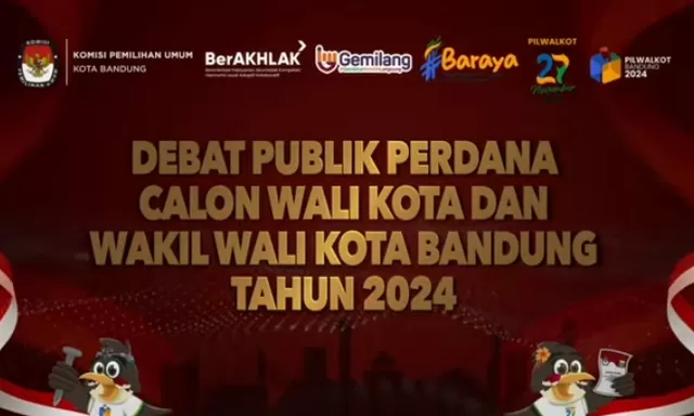 Debat Perdana Cawalkot dan Cawawalkot Bandung: Sampah Jadi Isu Bahasan Para Kandidat