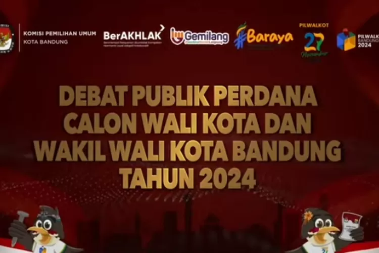 Debat perdana Calon Wali Kota dan Wakil Wali Kota Bandung 2024 (Ilustrasi )