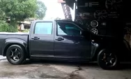 Isuzu D-Max Hitam Ganti Velg SSR TS Ring 18, Fitment Lebih Proper Tanpa Adaptor