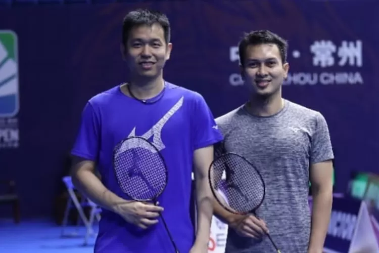 Pasangan Ganda Putra Mohammad Ahsan dan Hendra Setiawan turut Mewakili Indonesia dalam Laga Daihatsu Japan Open 2023 yang Berlangsung di Tokyo (Instagram @hendrasansan)
