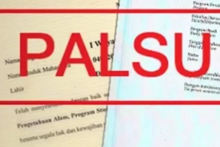 Ilustrasi dokumen palsu (Indometro.id)