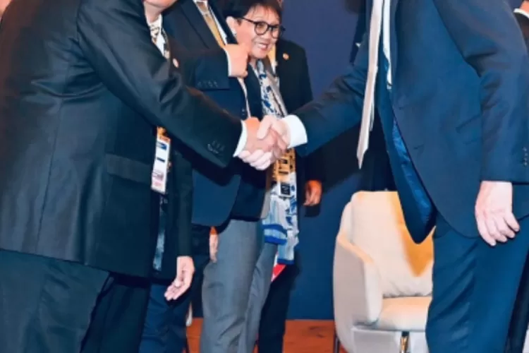 Menteri PUPR Basuki Hadimuldjono mendampingi Presiden RI Joko Widodo pada Pertemuan Bilateral dengan Perdana Menteri (PM) Australia Anthony Albanese, PM New Zealand (Selandia Baru) Christopher Luxon, dan PM Kamboja Hun Manet