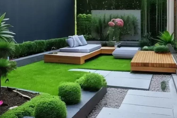 Cocok Buat Keluarga Urban! 12 Ide Kreatif Taman Rumah Minimalis dengan Halaman Luas (Foto: Ilustrasi AI)