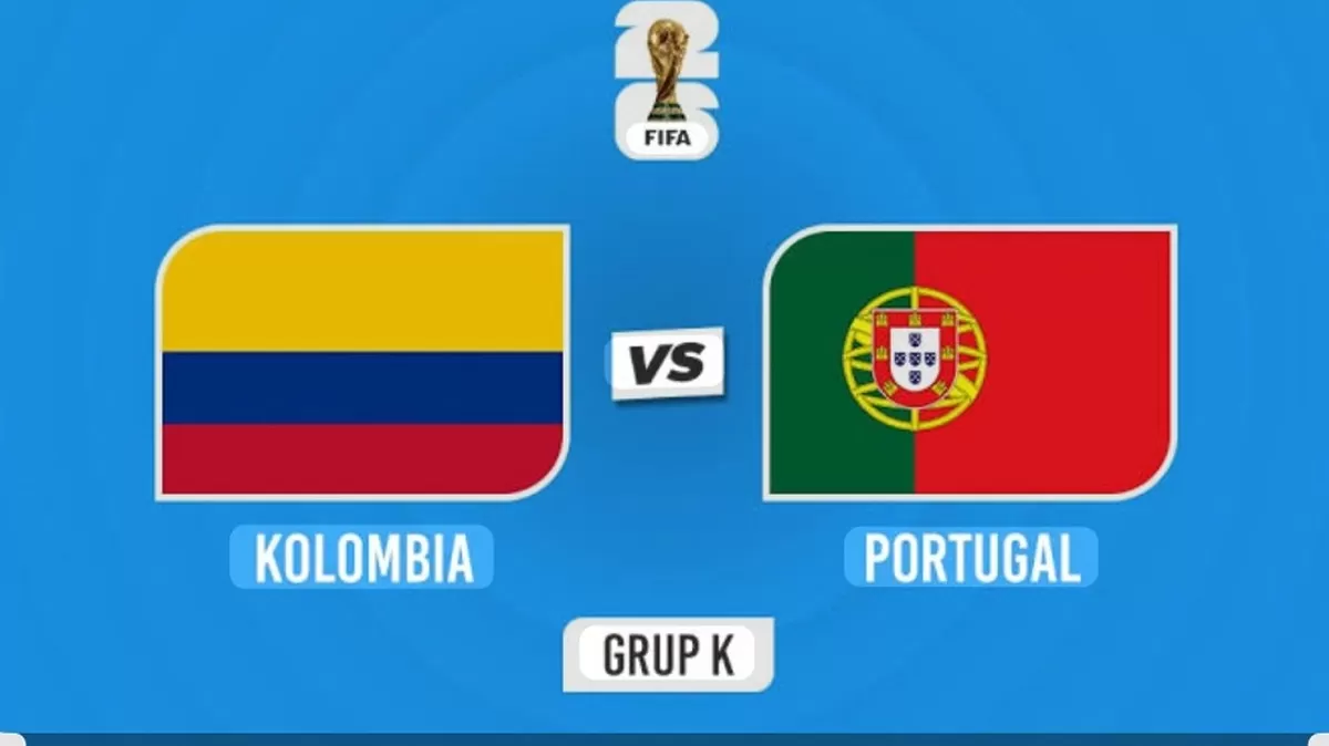 Pertandingan Kolombia vs Portugal di Piala Dunia 2026.