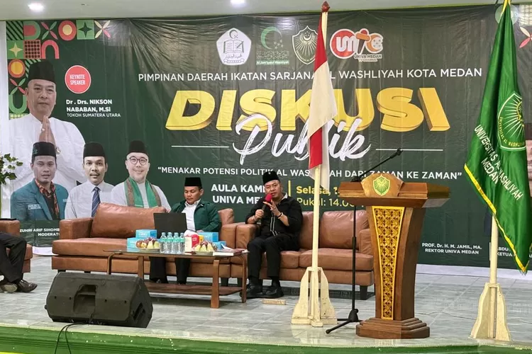 Hadir Diskusi Ikatan Sarjana Al Wasliyah, Nikson Nababan Beberkan Konsep Pembangunan Sumut