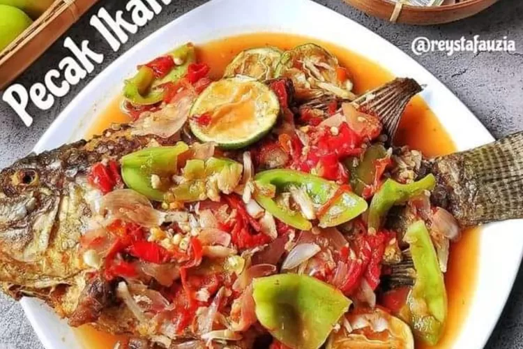 Tampilan masakan Pecak Ikan Nila. (Facebook/ Resep mama maknyus)