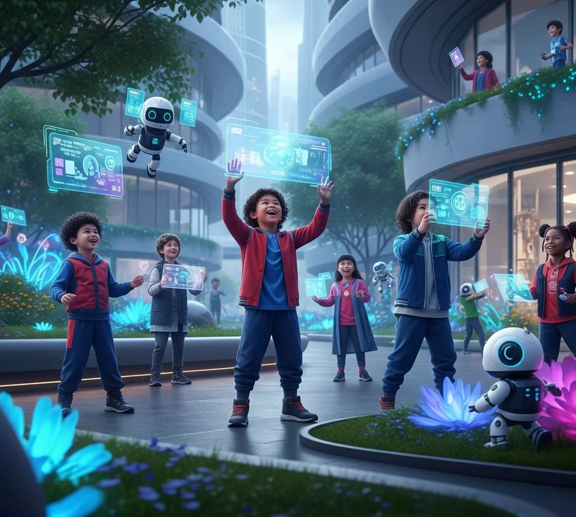 Ilustrasi Gen Alpha.