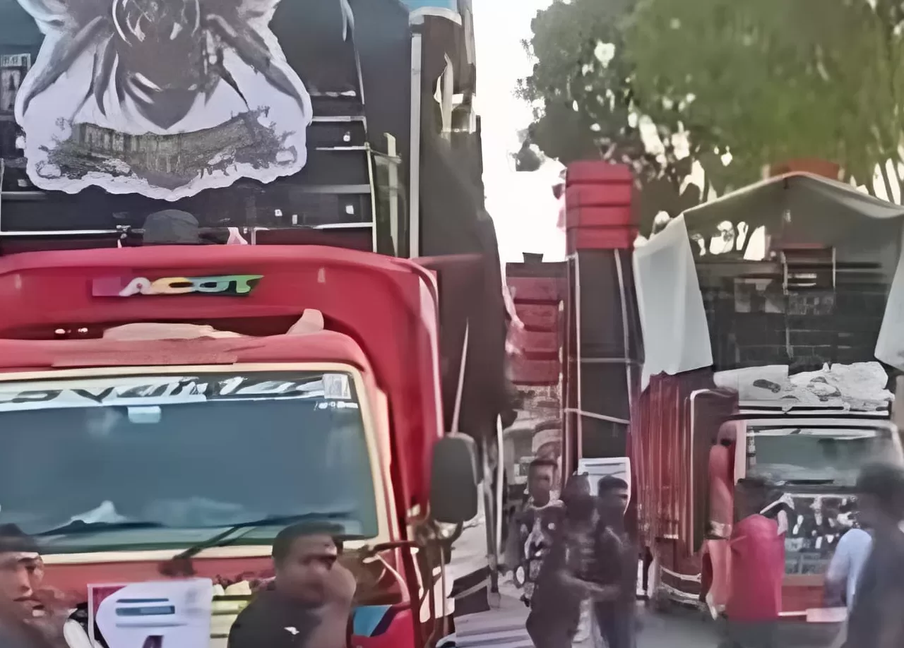 Ilustrasi sound horeg dalam sebuah acara karnaval. Kematian seorang pria di Jember saat menonton hiburan tersebut menjadi perbincangan (Ig/@riskysuciawan) (Lie/Promedia)